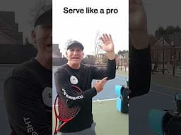 How to look like a pro when you Serve #tennis #tennistraining #serve