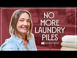 Laundry: SOLVED!  Here's my easy, free system for a peaceful laundry room...