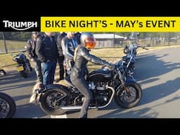 AWESOME TURN OUT AT TRIUMPH'S MAY BIKE NIGHT