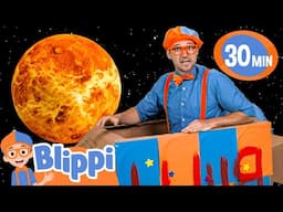 Blippi Makes a SPACESHIP! | Blippi Learns | Learn Colors and Science with Blippi!