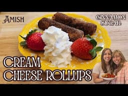 Cream Cheese Roll Ups - Cream Cheese & Cinnamon Sugar - The Hillbilly Kitchen #breakfast #easy #love