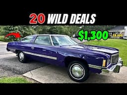 Get Noticed: 20 Cool Classics from $1,3K to $8K!