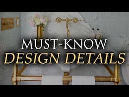 20+ SMALL DESIGN DETAILS for a Luxurious, High-End Look! Part 2