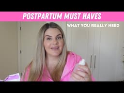 Postpartum must haves! *what I ACTUALLY used to recover*