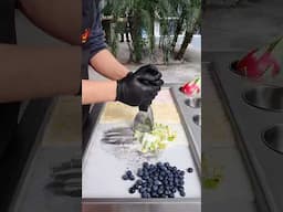 The Coolest Fruit Ice Cream You’ll See Today #shorts #satisfying #icecream