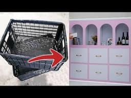 You Won’t Believe This Cabinet Was Made From Fruit Baskets