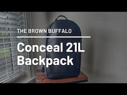 Legendary Minimal EDC Pack! Brown Buffalo Conceal Pack (21L) Review
