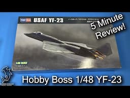 Hobby Boss 1/48 YF-23 | 5 Minute In Box Review
