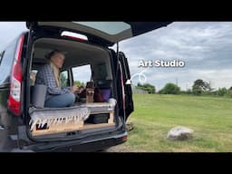 The ULTIMATE Creative Van Conversion for ARTISTS || Van Tour