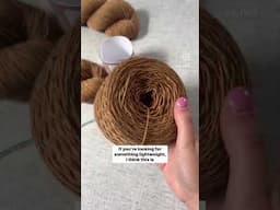 The perfect new yarn base from Sewrella Yarn for summer tops! #yarn #yarnlover