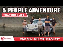 Mahindra Thar Roxx Diesel AT 4x4 top model review with 5 people & full load || Highway + Off-Roading