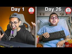 I Survived A 30 DAYS Livestream Without Turning It Off