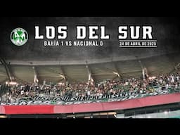 Los Del Sur, Fiesta en la Popular del Atanasio (Nacional Vs Bahía 🇧🇷) 24/04/2025