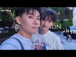 [Engsub/BL] Travel Vlog 🌿: Weekend walk around West Lake | Xiao Wang & Xiao Shen