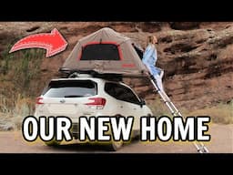 Our New Home ❤️ | Living in a Rooftop Tent on a Cross Country Road Trip