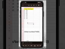 Google Sheets Mobile PERCENTAGE Calculation MADE EASY in 5 Minutes