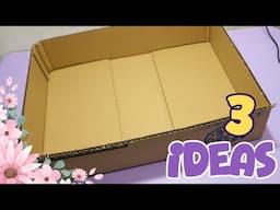 Don’t toss it, DIYers! These 3 fun cardboard crafts will save the day!