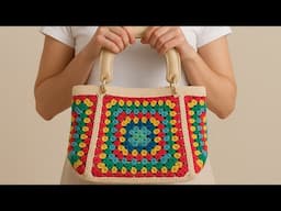 This Crochet Granny Square Bag is Going Viral – Make Yours Today!