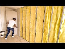 How to install a false wall at home without damaging using drywall and a steel frame