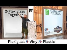 Plexiglass vs Vinyl for Magazine Booth How To