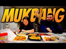 Chinese Food Mukbang Orange Chicken + Chow Mein + Eggrolls + Walnut Shrimp + More 먹방 Eating Show!