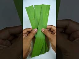 Banana leaf cup making ideas for serving your delicious treats! 🍃😋 #BananaLeaf #Crafts #leafcraft