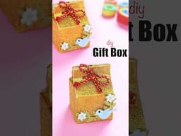 ✨ Make your gifts extra special with this glitter paper gift box! 🎁💖