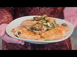 Grilled Salmon with Mushrooms