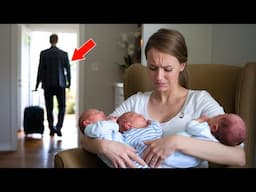 Husband Abandons Wife With Newborn Triplets Right After Birth. 15 Years Later They Accidentally..