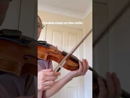 Make ‘tunnels’ for double stops #intonation #violinlesson #doublestops