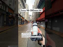Sony 98-280mm f4? (Sony 70-200 f2.8 with 1.4 tele converter!) 📸