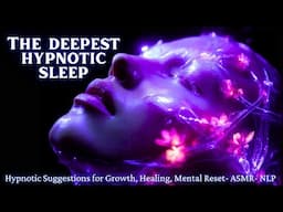 Deep Sleep Hypnosis for Growth, New Beginnings, Healing, Cleansing , Mental Reset - ASMR - NLP