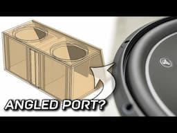 PLAN for better subwoofer bass! Why I angled the port!
