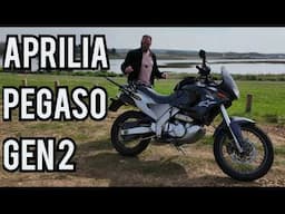 Can you tour on a budget | Aprilia Pegaso 650 Gen 2 | Can You Tour 2 Up on a Middleweight Motorbike
