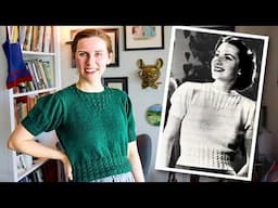 Can I Knit a Sweater using *Only* Vintage Tools?
