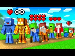 JJ and Mikey : Water and Lava Life Cycle Evolution in Minecraft ! - Maizen