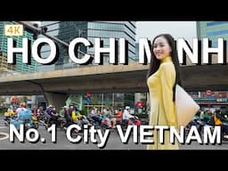 Ho Chi Minh City visiting the biggest city of Vietnam 🇻🇳 walking tour 2025