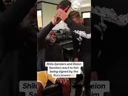 Shilo Sanders reaction to signing with the Tampa Bay Buccaneers  🏈