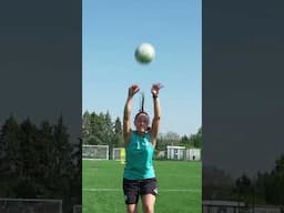 World's longest football throw in