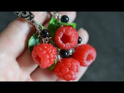 Real-Like Easy DIY Raspberry: Beginner Step-by-Step Polymer Clay Tutorial!