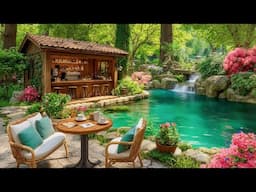 Garden Coffee Paradise & Joyful Jazz ✨ Happy Jazz Instrumental Music for Uplifting Your Moods