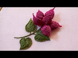 Super gorgeous | embroidery flower | hand embroidery | hand craft | hand embroidery for beginners