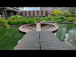 Exploring the barbican estate in City of London