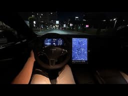 Tesla Model S Long Range Plus Night Test Drive