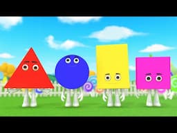 Baby LEARN SHAPES Song with FARM ANIMALS | Learning Shapes Names for Kids, Toddlers & Children