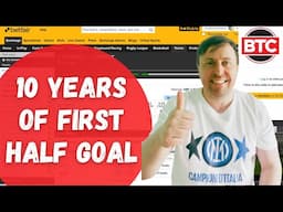 How to pick the BEST matches for First Half Goal - Football Trading Strategy