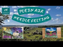 🌞 Is it even possible? 2D needle felting and free motion embroidery🖼️