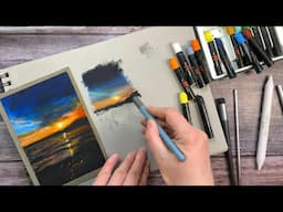 Velour Paper from “Ideen mit Herz” - alternative to Hahnemuehle Paper - Oil pastels painting