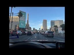 IM DRIVING DOWN TO THE WELCOME TO LAS VEGAS SIGN ON THE LAS VEGAS STRIP