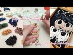 Small Jewelry Biz Diary | a productive week, tiny bead shop update, working on new design ideas